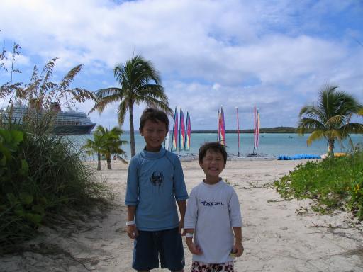 Hanging out on Castaway Cay