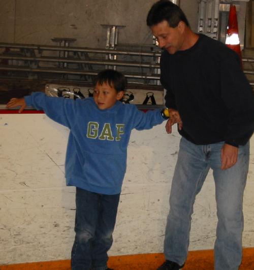 Ice Skating for the first time with Dad