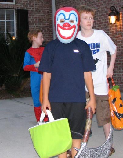 Halloween - Matthew as an evil clown