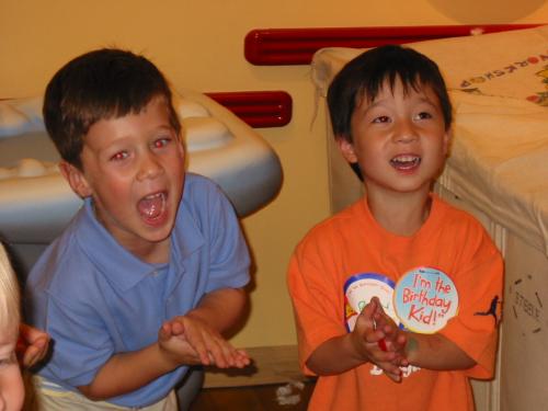 Ryan's 5th birthday party with his friend Nicholas