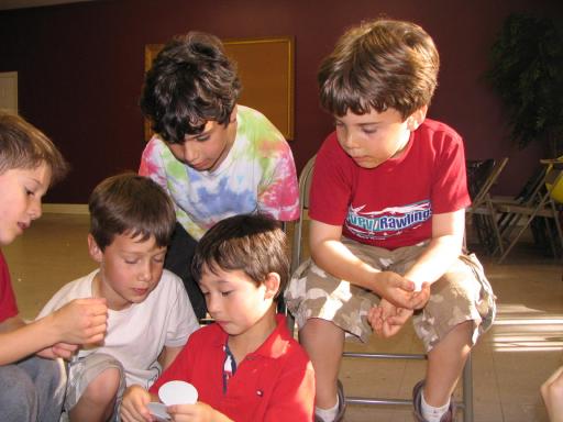 Ryan with his friends at his seventh birthday party