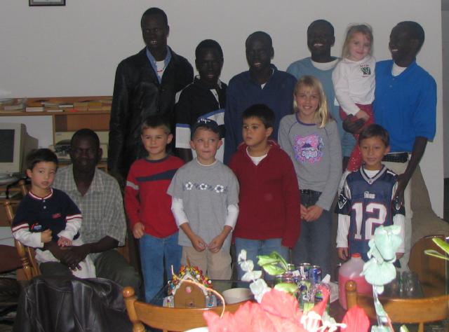 The boys and others with our Sudanese friends